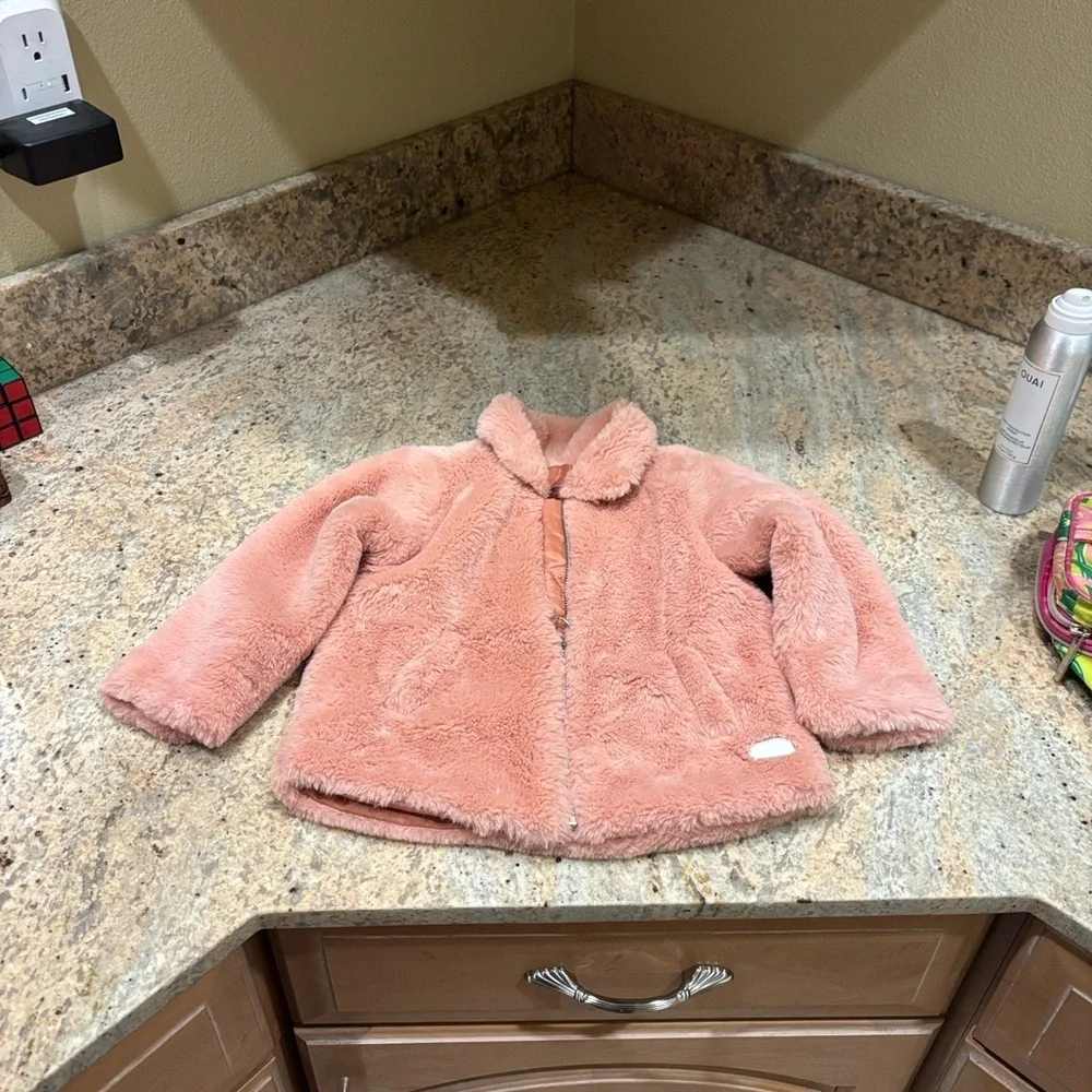 7 For all mankind Cozy Pink Kids Jacket. It's a size 18 months